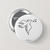 Vrede Ronde Button 5,7 Cm (Voorkant /achterkant)