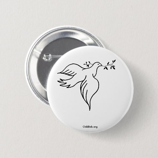 Vrede Ronde Button 5,7 Cm (Voorkant /achterkant)