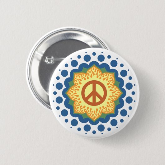 vrede ronde button 5,7 cm (Voorkant /achterkant)