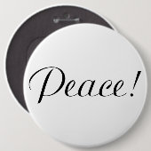 VREDE RONDE BUTTON 6,0 CM (Voorkant /achterkant)