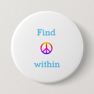 Vrede ronde button 7,6 cm
