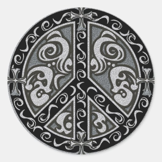 VREDE (RONDE) RONDE STICKER (Voorkant)