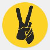 VREDE RONDE STICKER (Voorkant)