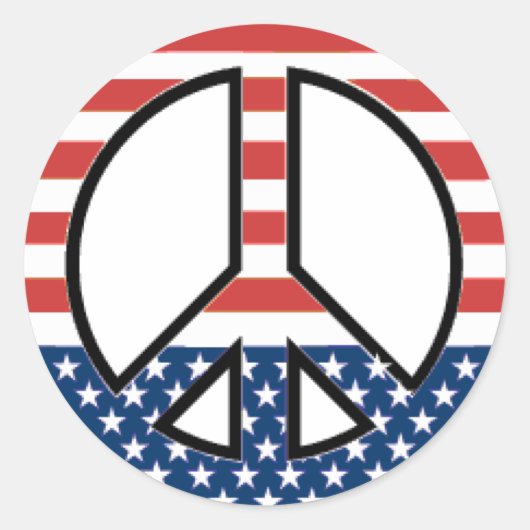 vrede ronde sticker (Voorkant)