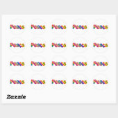 VREDE RONDE STICKER (Vel)