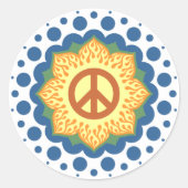 vrede ronde sticker (Voorkant)