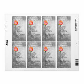  Vrede Roos bruiloft Etiket (Full Sheet)