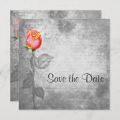 Vrede Roos bruiloft Save The Date (Voorkant / Achterkant)