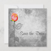 Vrede Roos bruiloft Save The Date (Voorkant)