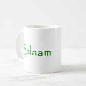 vrede salaam koffiemok (Voorkant links)