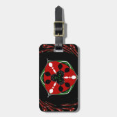 "Vrede: Schild met embleem" Art Print Bagagelabel (Voorkant verticaal)