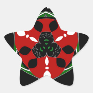 "Vrede: Schild met embleem" Art Print Ster Sticker