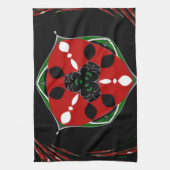 "Vrede: Schild met embleem" Art Print Theedoek (Verticaal)