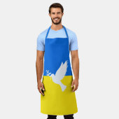 Vrede Schort Oekraïne Vlag - Vredesduif (Gedragen)