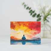 "vrede" Schriftkaartje van Jesaja 26:3. Briefkaart (Staand voorkant)