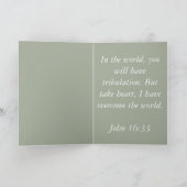 "Vrede" Schriftuurlijke Wenskaarten Kaart (Binnen)