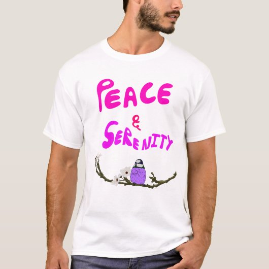 Vrede & Sereniteit Kunst T-shirt (Voorkant)