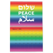 Vrede Shalom Salaam regenboog gradiënt lgbt trots Kalender (Feb 2026)