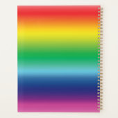 Vrede Shalom Salaam regenboog gradiënt lgbt trots Planner (Achterkant)