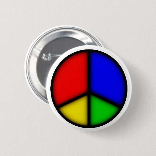 vrede simpel ronde button 5,7 cm (Voorkant /achterkant)