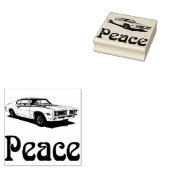 Vrede spier auto 1960s rubberen stempel (Gestempeld)