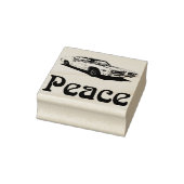 Vrede spier auto 1960s rubberen stempel (Stempel)