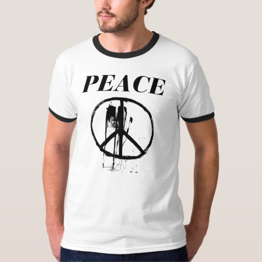 Vrede - spray en logo t-shirt (Voorkant)