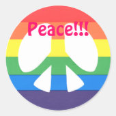 Vrede!!! Stickers (Voorkant)