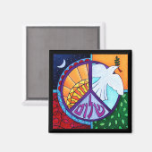 Vrede stijgende magneet (Voorkant / Achterkant)