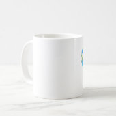 Vrede, symbool, embleem koffiemok (Voorkant links)