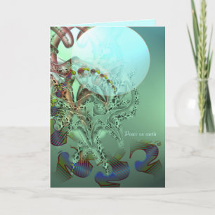 Vrede ter wereld en in onze harten feestdagen kaart