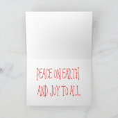 vrede ter wereld en vreugde aan allen feestdagen kaart (Binnen)