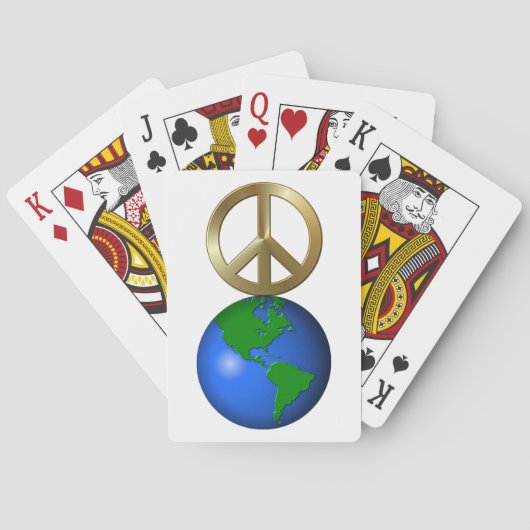 Vrede ter wereld speelkaarten (Achterkant)
