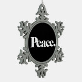VREDE TIN SNEEUWVLOK ORNAMENT (Links)