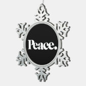 VREDE TIN SNEEUWVLOK ORNAMENT (Rechts)