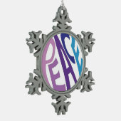 VREDE TIN SNEEUWVLOK ORNAMENT (Links)