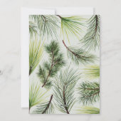Vrede tot 2020 moderne dennenbladeren Kerstmis Feestdagenkaart (Achterkant)