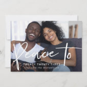 Vrede tot drieëntwintig Nieuwjaar Foto (Voorkant)