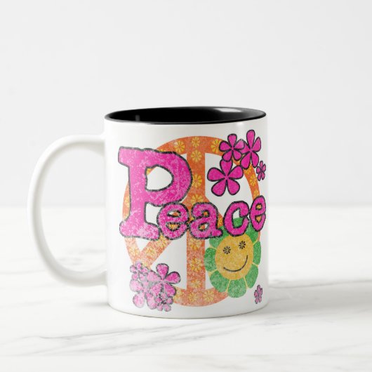  vrede tweekleurige koffiemok (Links)