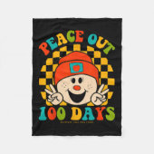 Vrede uit 100 dagen van school leraar student ogen fleece deken (Voorkant)