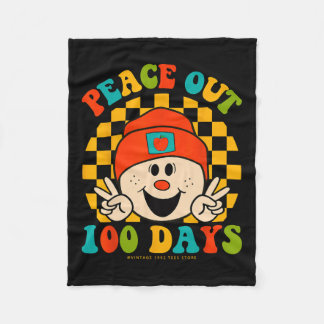 Vrede uit 100 dagen van school leraar student ogen fleece deken