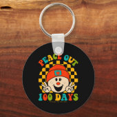 Vrede uit 100 dagen van school leraar student ogen sleutelhanger (Voorkant)