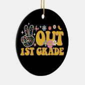 Vrede uit 1e klas Groovy Laatste dag van de school Keramisch Ornament (Rechts)