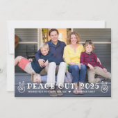 Vrede uit 2023 Marine Gelukkig Nieuwjaar Grappige  Feestdagenkaart (Voorkant)