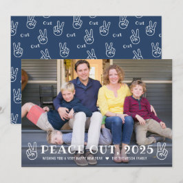 Vrede uit 2023 Marine Gelukkig Nieuwjaar Grappige  Feestdagenkaart