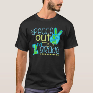 Vrede uit 2e klas Funny Einde schooljaar T-shirt