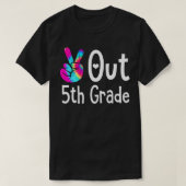 Vrede uit 5e graads Afstuderen op kleurstof Laatst T-shirt (Design voorkant)