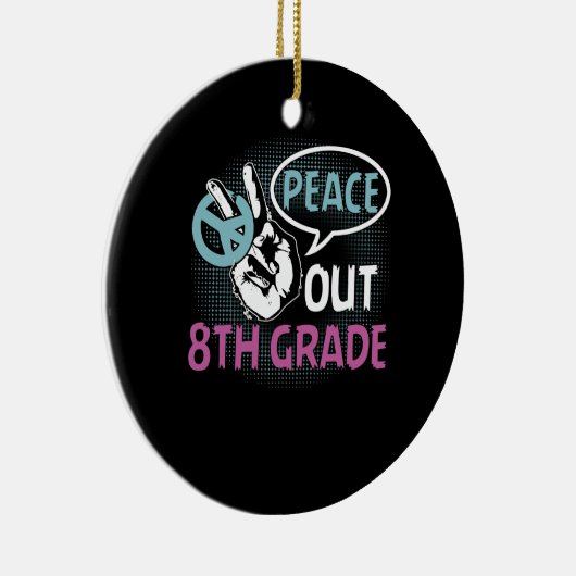 Vrede uit 8e graad keramisch ornament (Rechts)