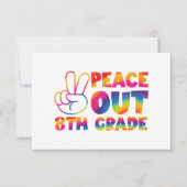 Vrede uit achtste graad das verf laatste dag 8e gr bedankkaart (Voorkant)