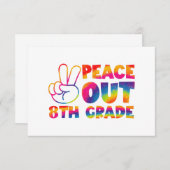 Vrede uit achtste graad das verf laatste dag 8e gr bedankkaart (Voorkant / Achterkant)